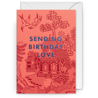 Willow Sending Birthday Love | Florence Broadhurst | Birthday Card